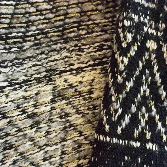 H&M black and gold embellished sweater coat - Picture 6 of 6